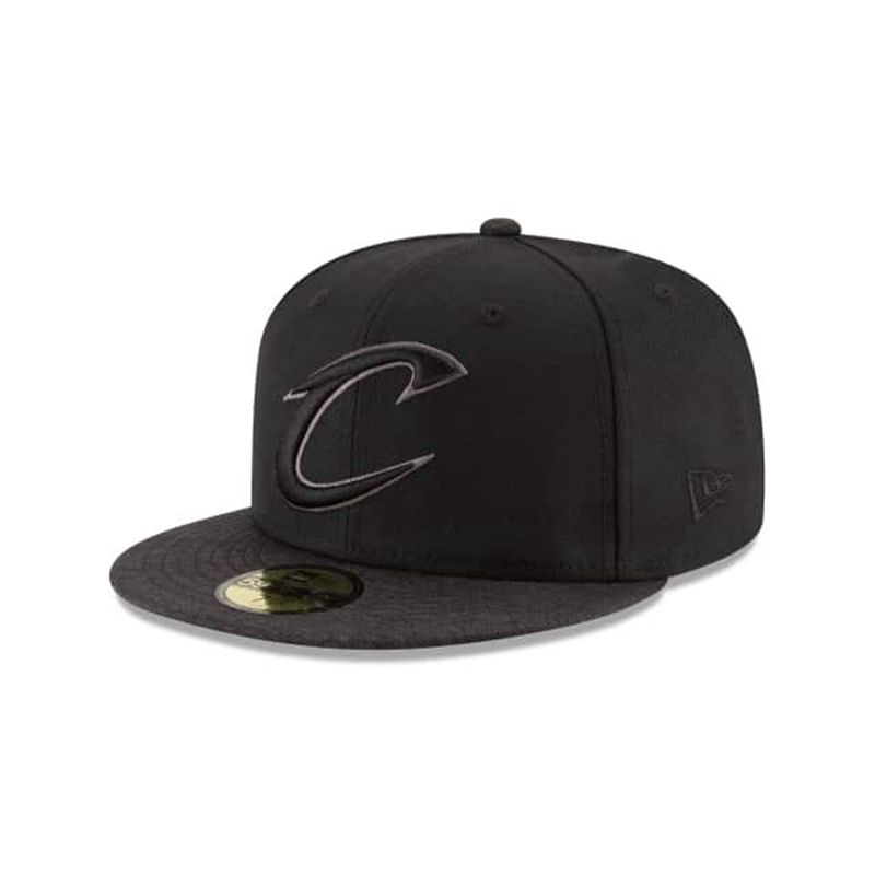 NBA Cleveland Cavaliers Shadow Tech 59Fifty Fitted (MBH8678) - Black New Era Caps